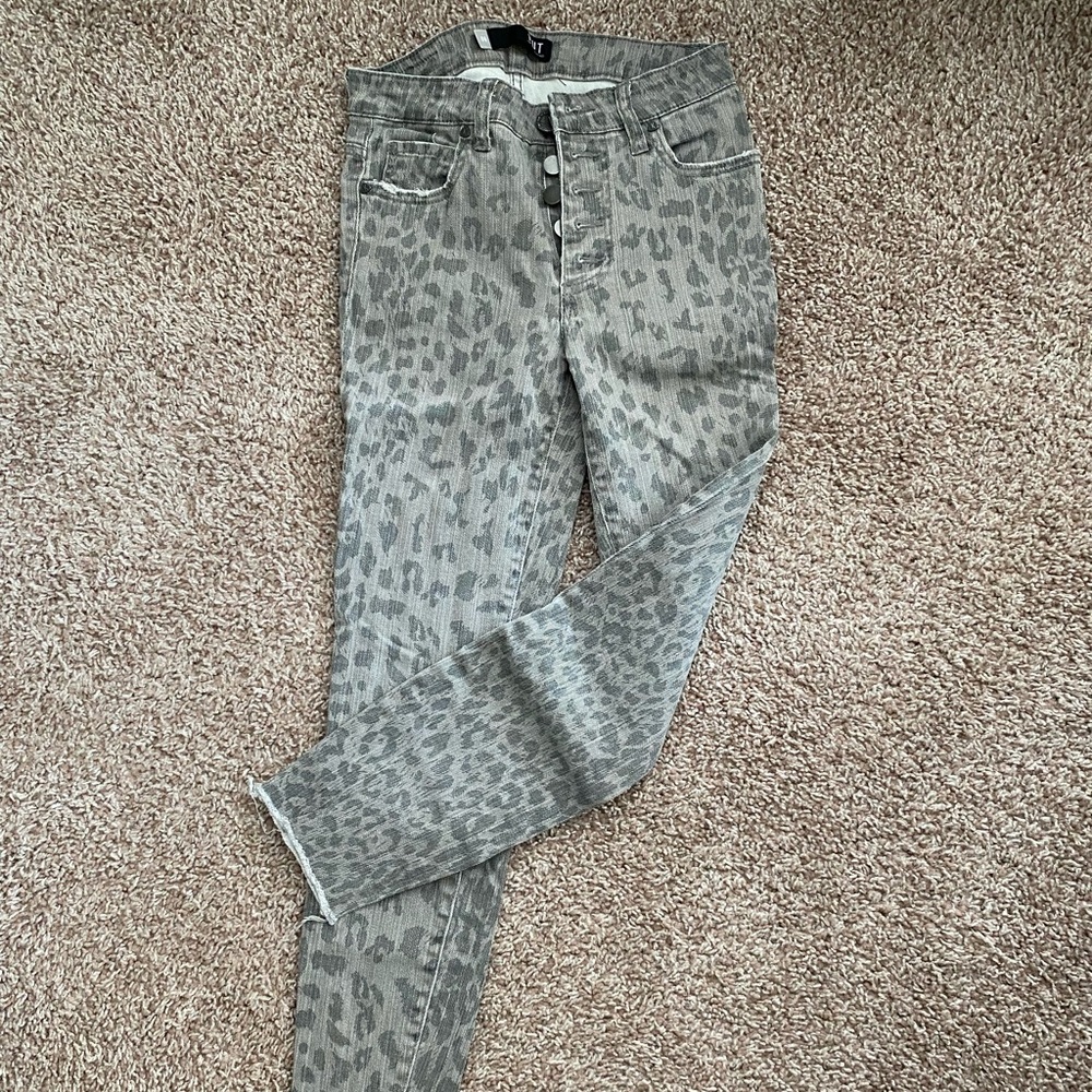 Kut animal printed jeans